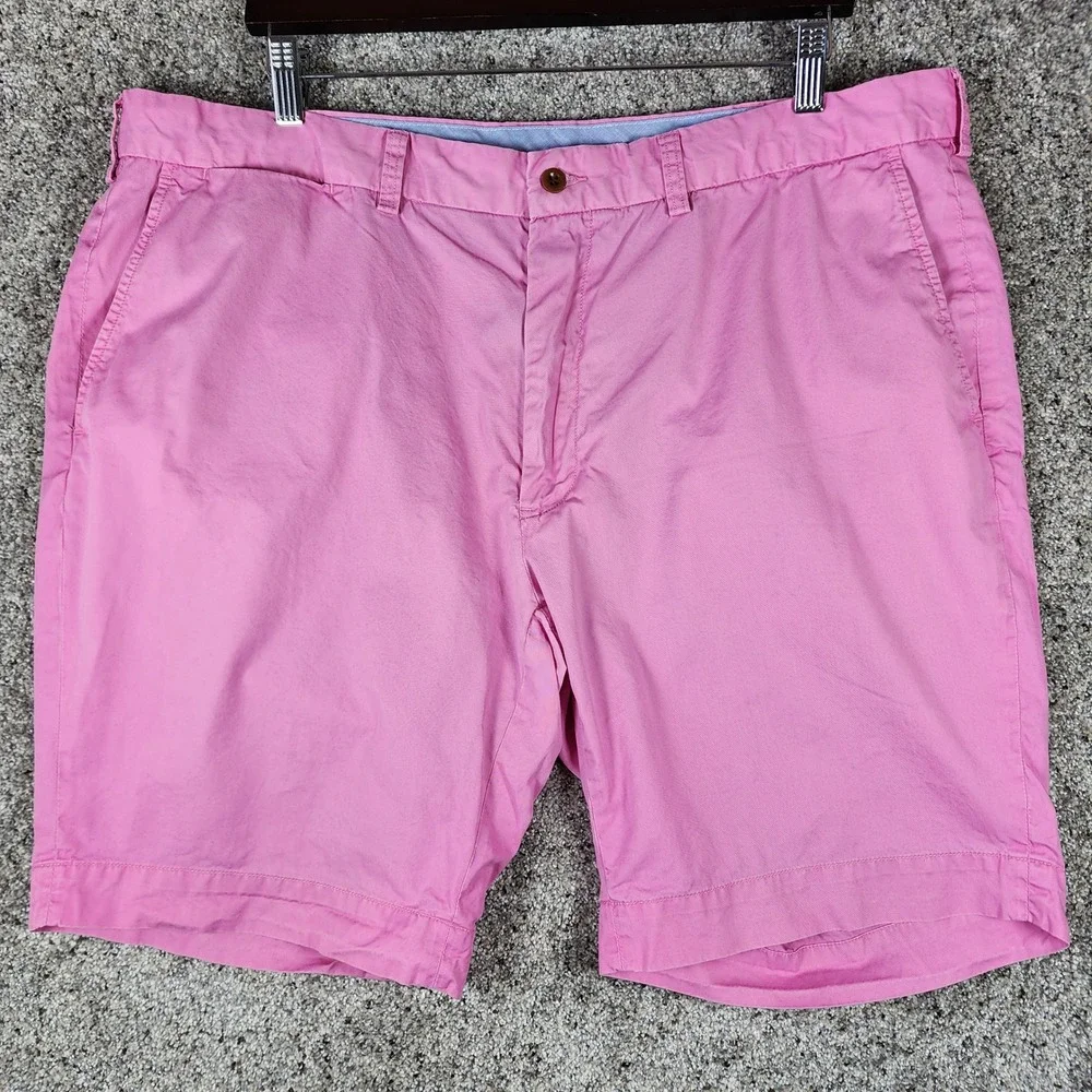 Polo Ralph Lauren Chino Shorts Mens 42 Classic Fit Pima Cotton Pink Excellent